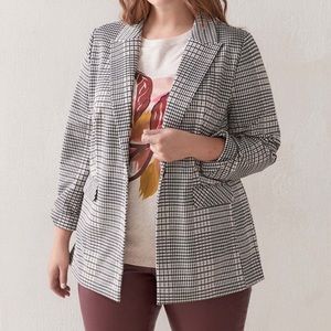 ADDITIONELLE 💖 Stretchy Houndstooth Blazer Sz: 22